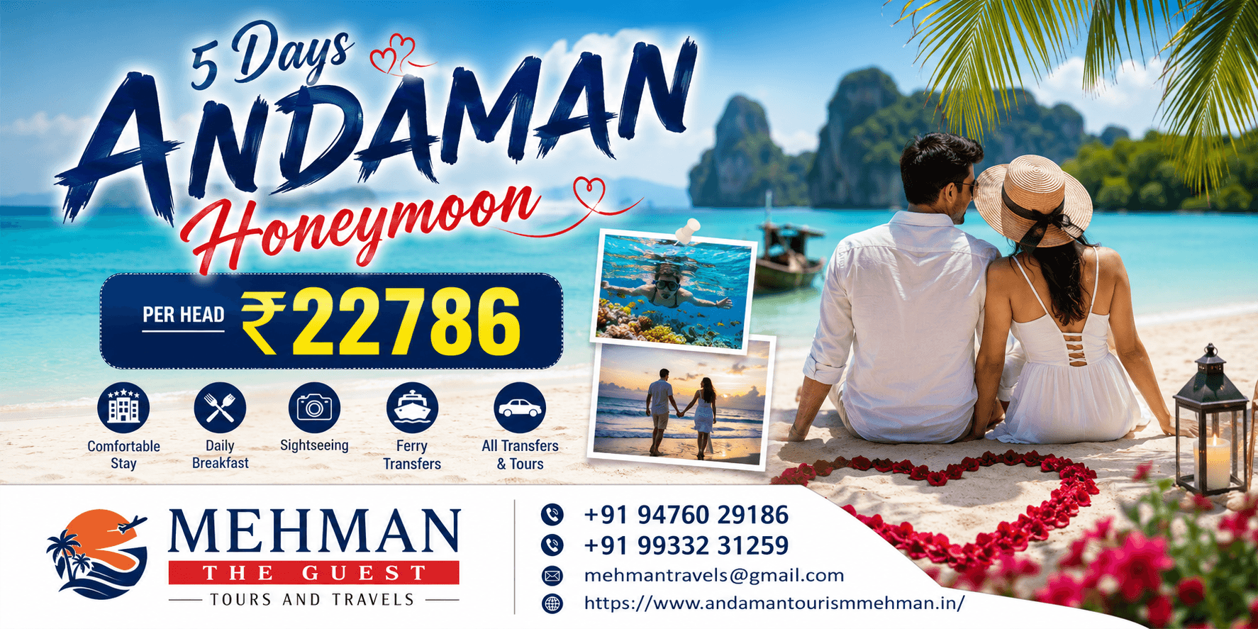 5 Days Andaman Honeymoon