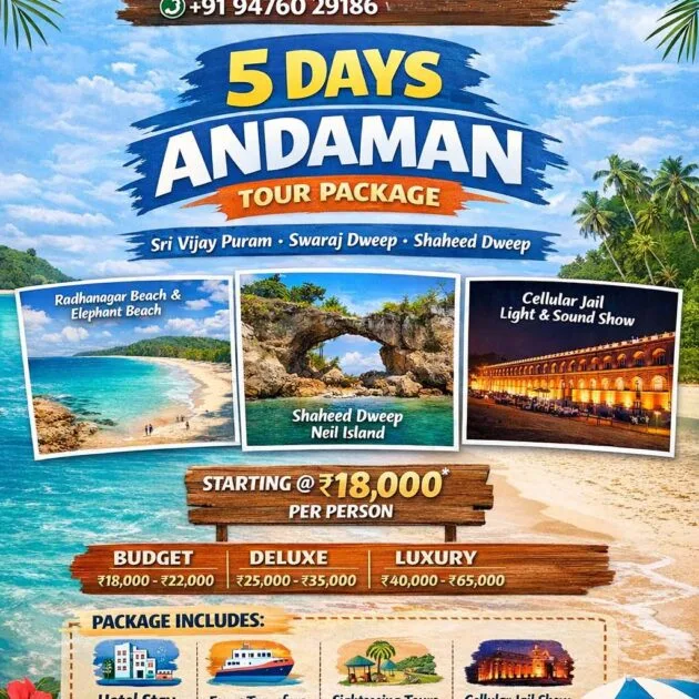 5 Days Andaman Trip package