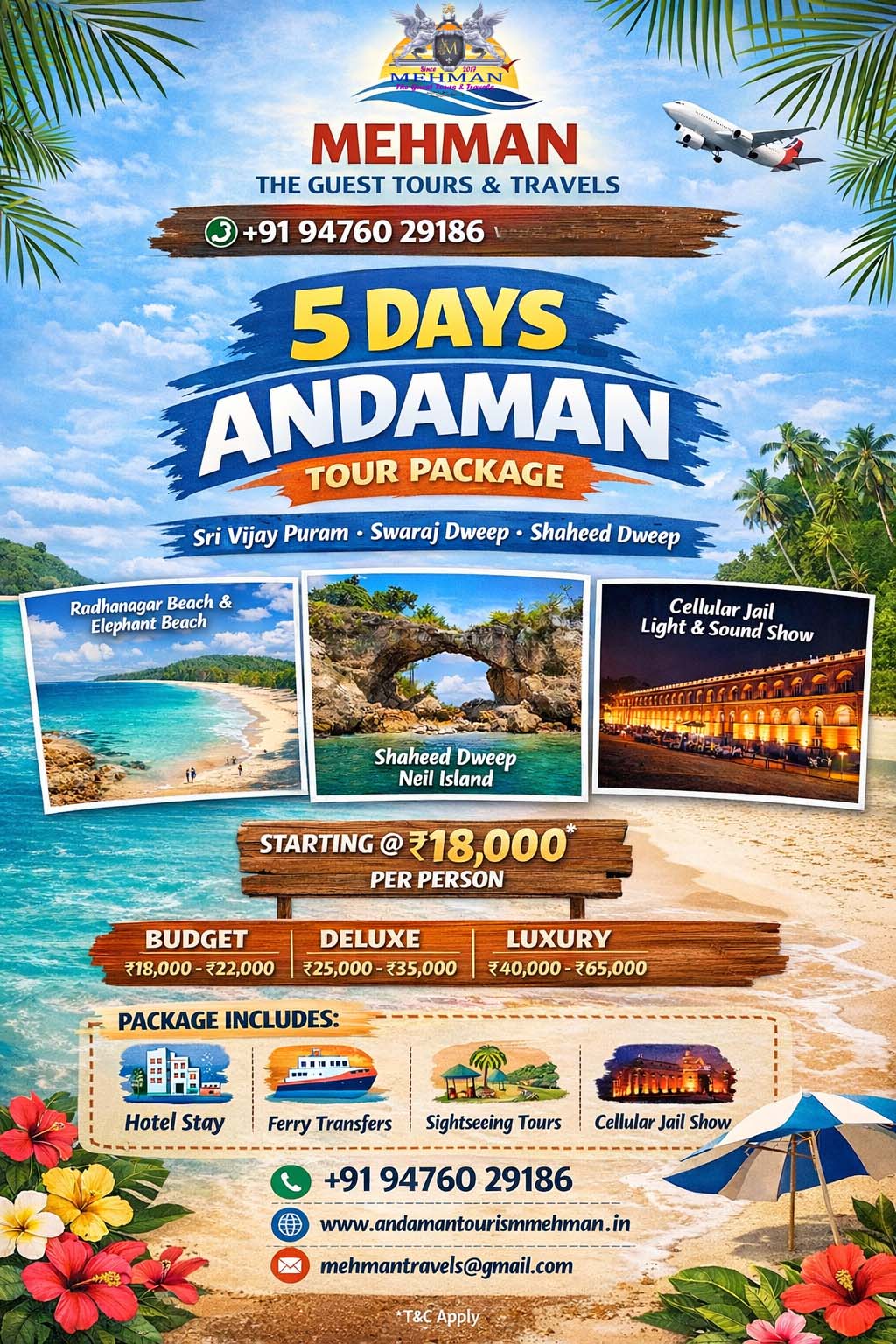5 Days Andaman Trip package