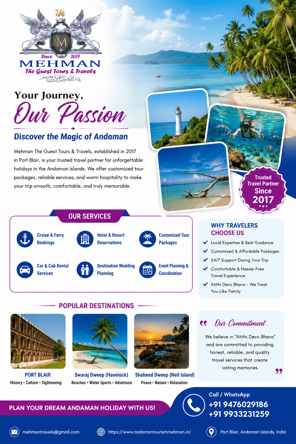 About Mehman Travel Andaman