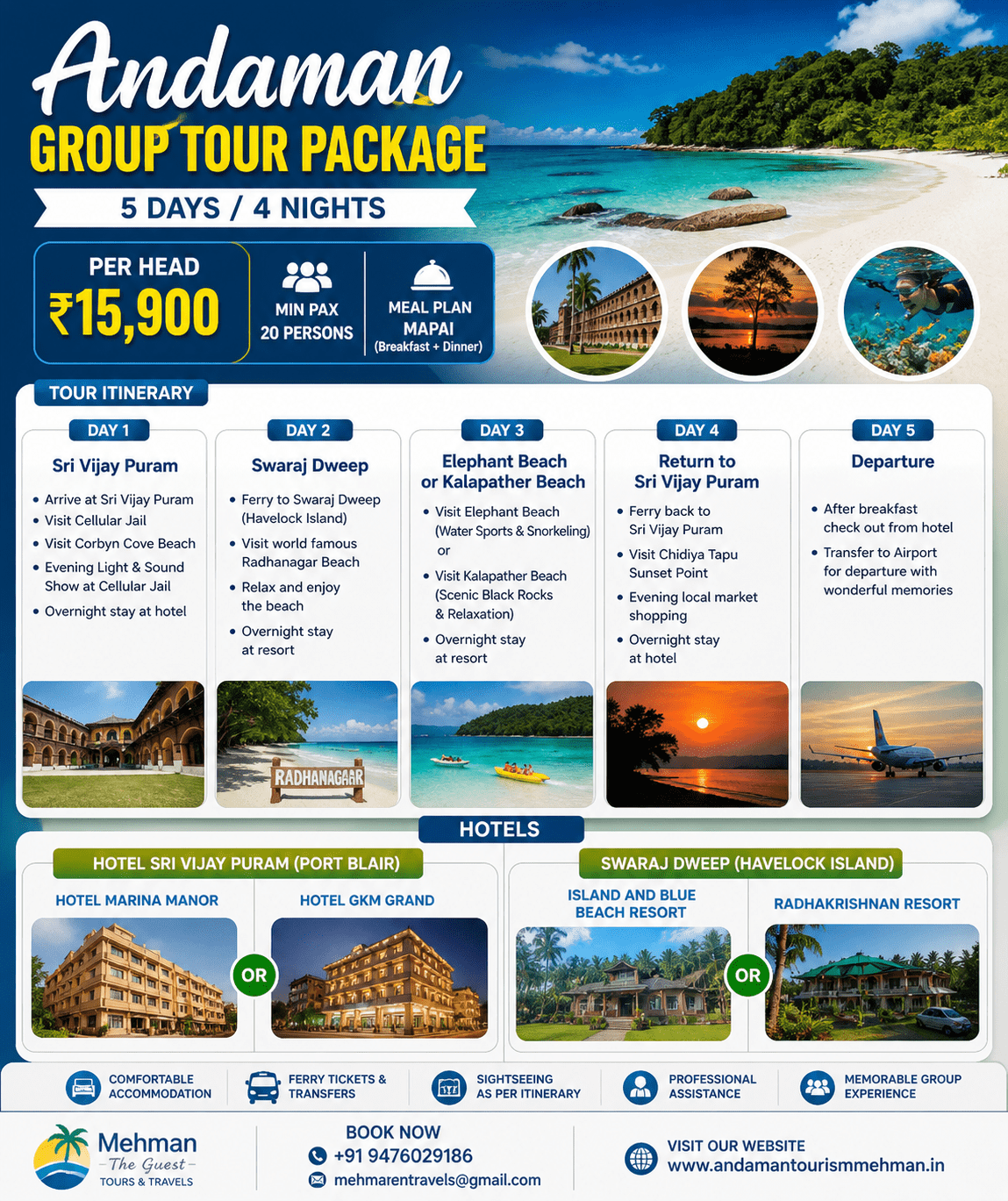 Andaman Group Tour Package