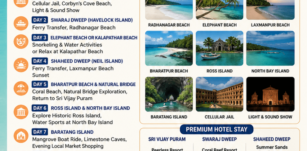 Andaman Itinerary 8 Days