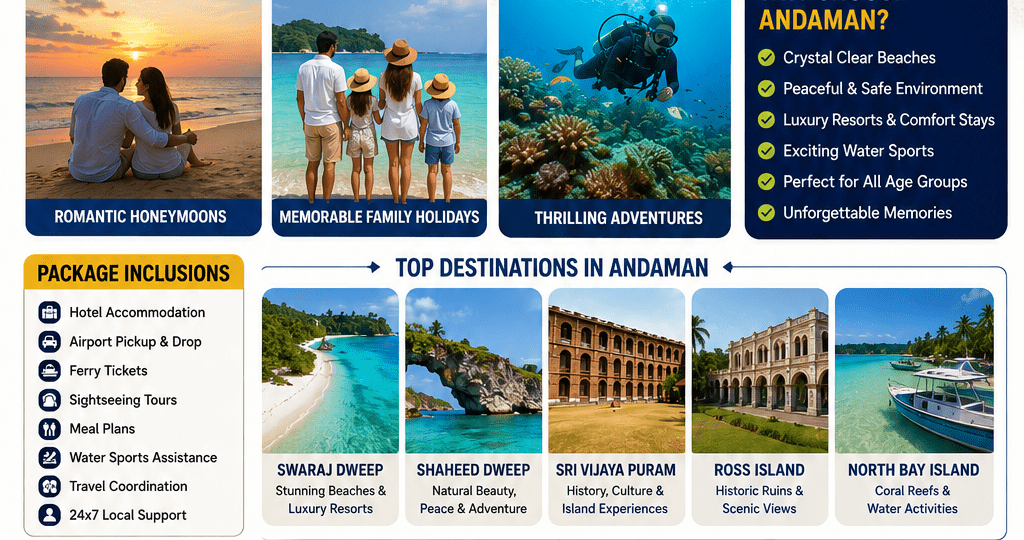 Andaman Tour Packages from Delhi North India