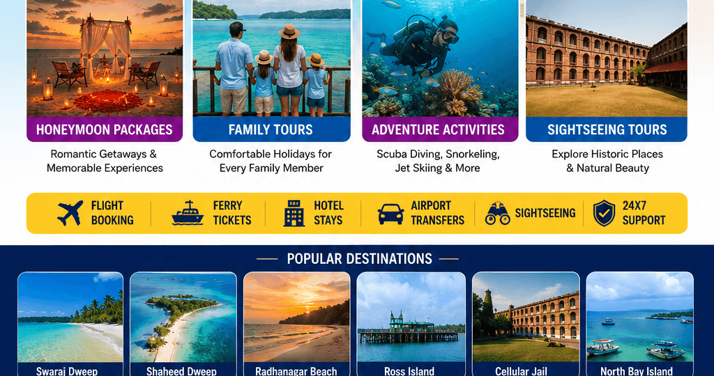Andaman tour packages from Chennai by Mehman The Guest Tours and Travels