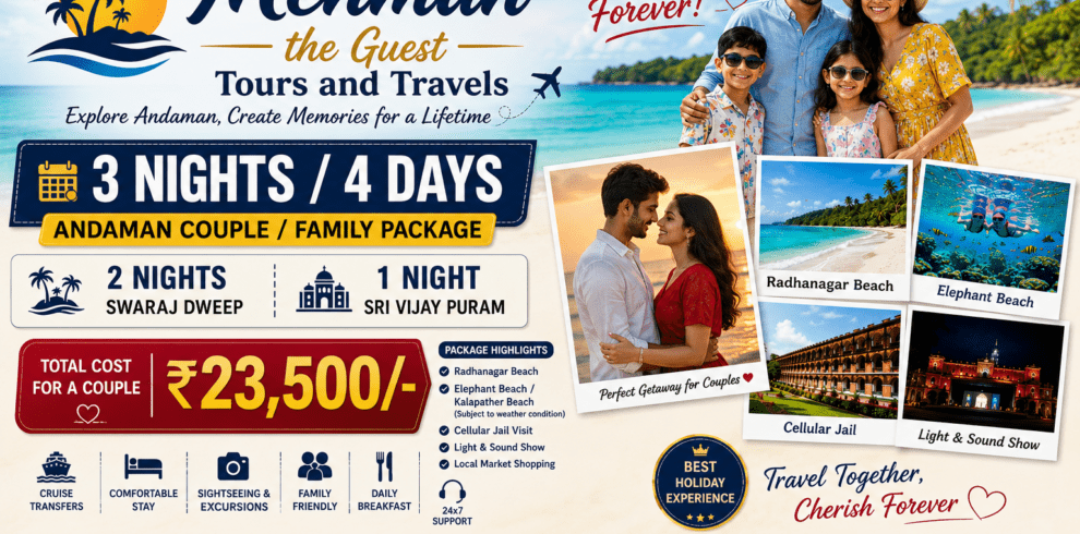 3 Nights 4 Days Andaman Couple Tour Package