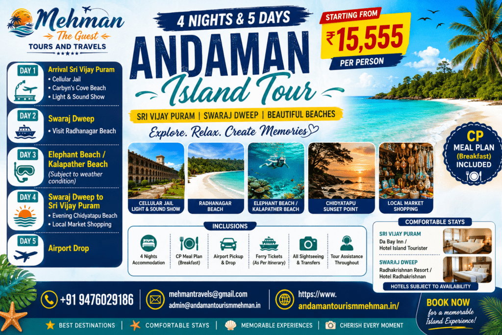 4 Nights 5 Days Andaman Tour Package