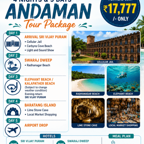 4 Nights 5 Days Baratang Swaraj Dweep Package