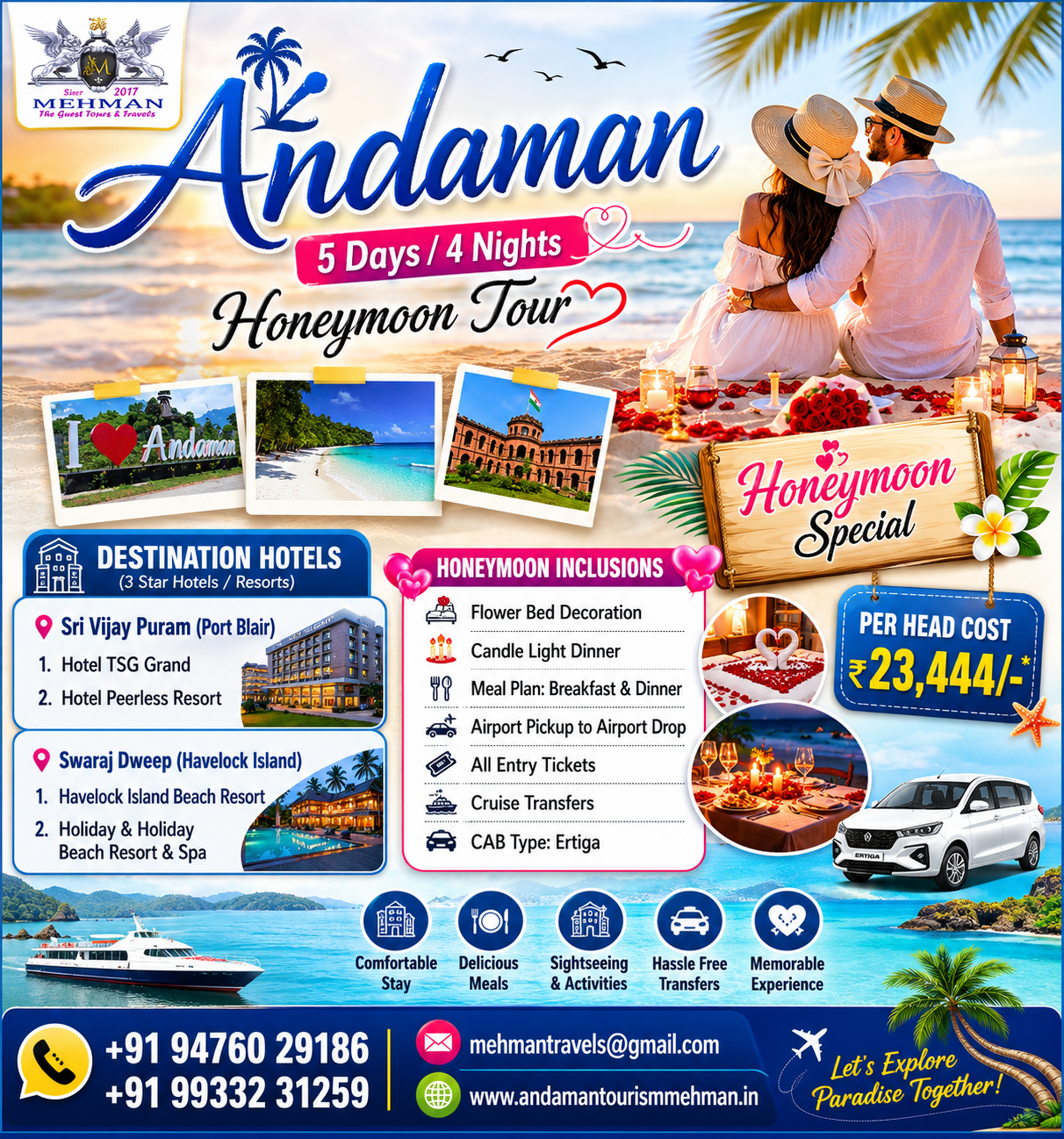 4N 5 Days Andaman Honeymoon