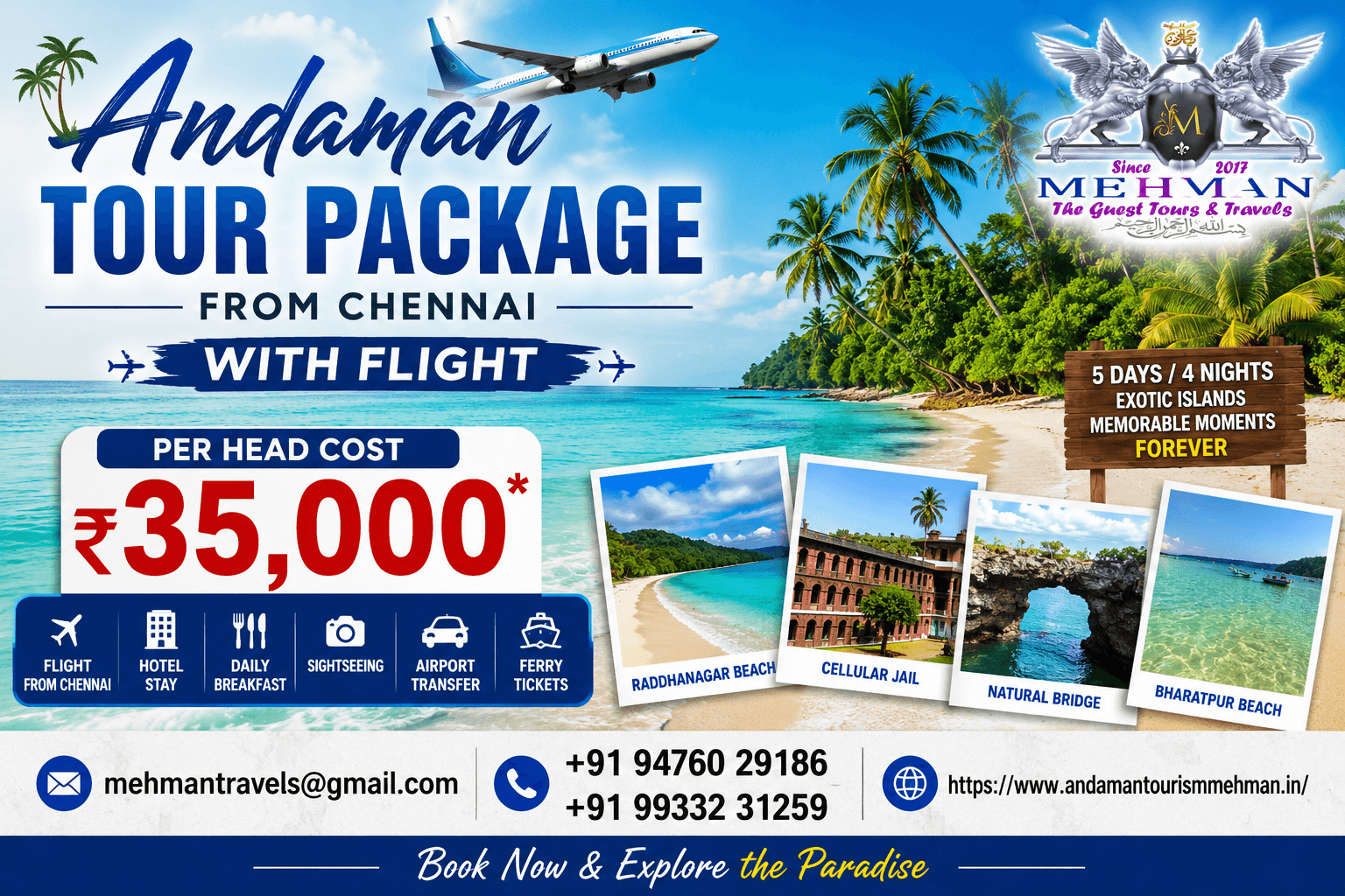 5-Days Chennai Andaman Trip