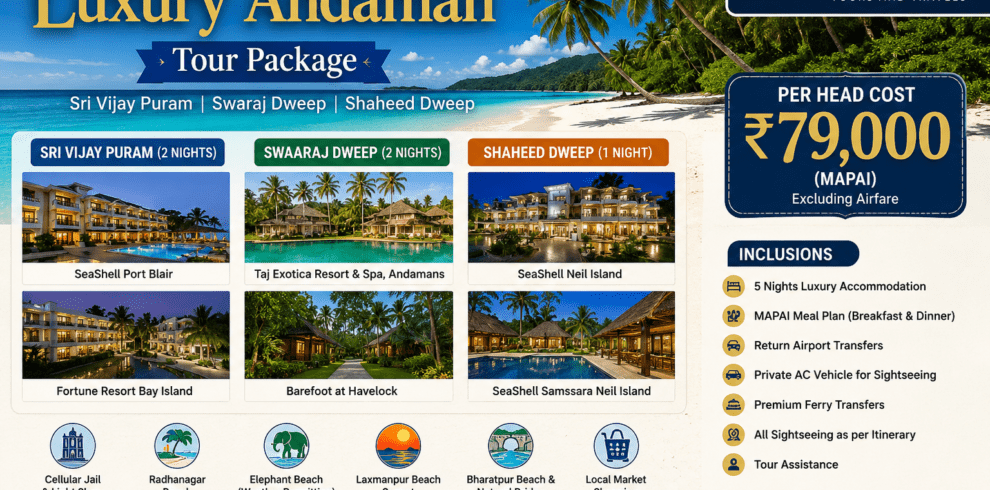 5 Nights 6 Days Luxury Andaman package