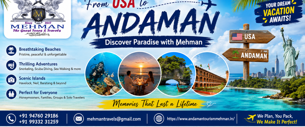 Andaman Tour Packages from USA