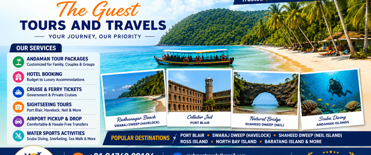Best Travel Agents Sri Vijay Puram Port Blair Trusted Andaman Tour Packages